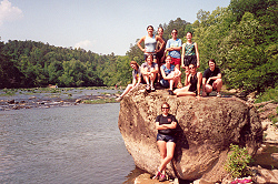 Trip to the Cahaba lilies...boulder pose