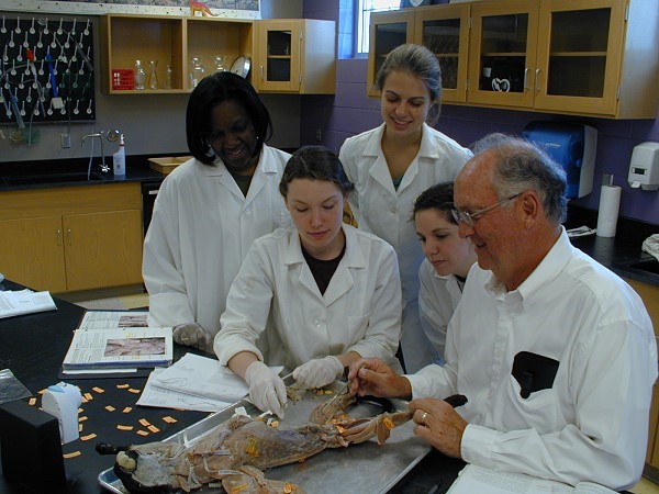 Dr. Wilson and Comparative Anatomy students