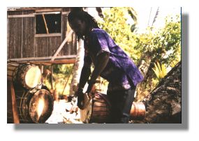 Creole drummer, Emmeth Young, @ Gayle's Point Manatee