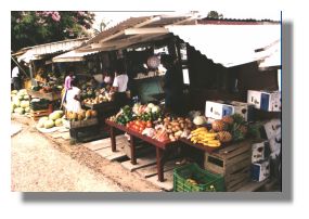 Market in capital city of Belmopan