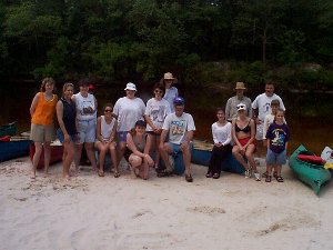 Judson group at the Escatawpa River